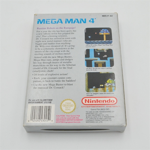 Mega Man 4 - NES SCN - Complete in Box (A Grade) (Genbrug)
